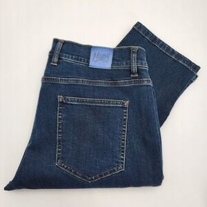 Mugsy Woodys Jeans Mens 35x30 Straight Fit Blue‎ Medium Wash Denim Pants Stretch